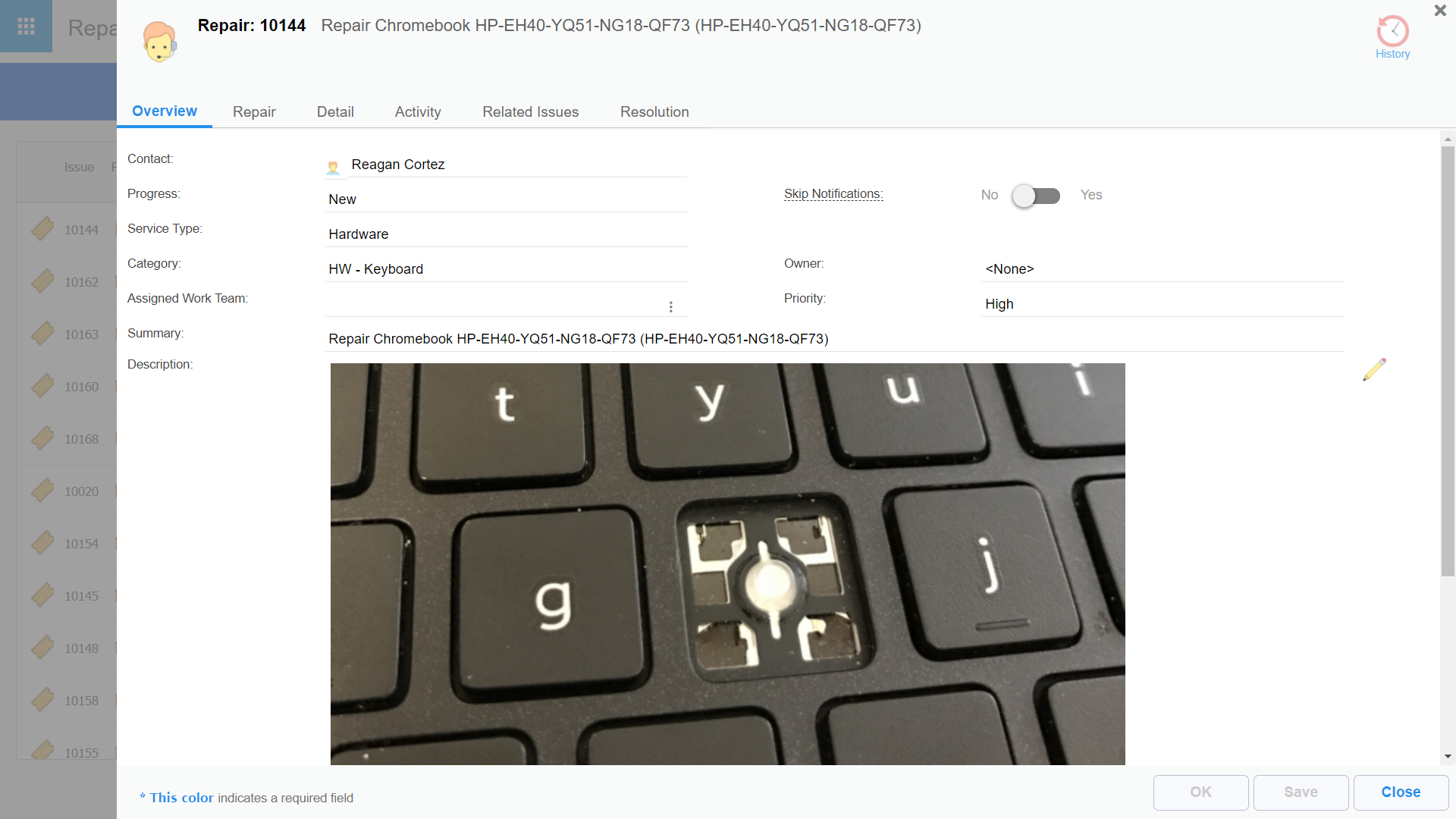 screenshot of VIZOR IT Asset Management for Schools